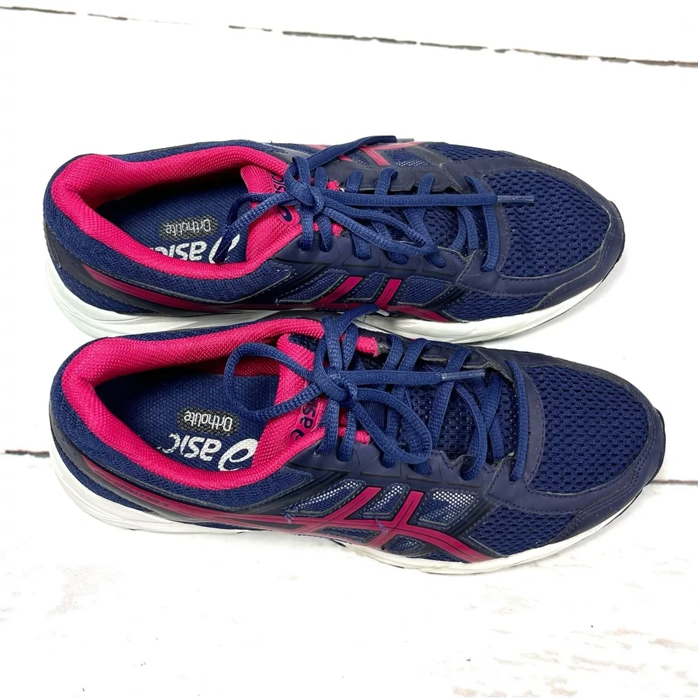 Asics Womens Gel-Contend 4 Running Shoes Size 9.5‎ Blue T765N Low Top.